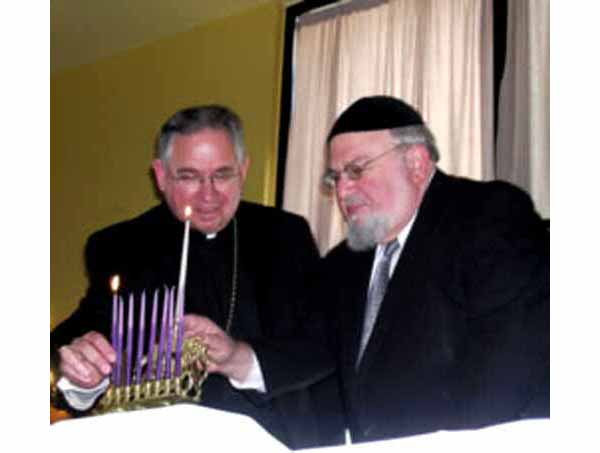 Archbishop Jose Gomez with Rabbi 01
